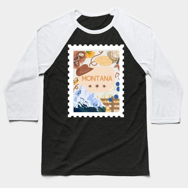 Montana Baseball T-Shirt by hannahrlin